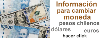 cambiar pesos chilenos y doláres